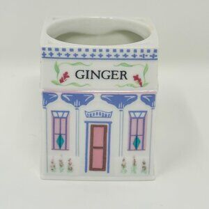 The Lenox Spice Village GINGER Fine Porcelain Spice Jar House NO LID HOUSE ONLY